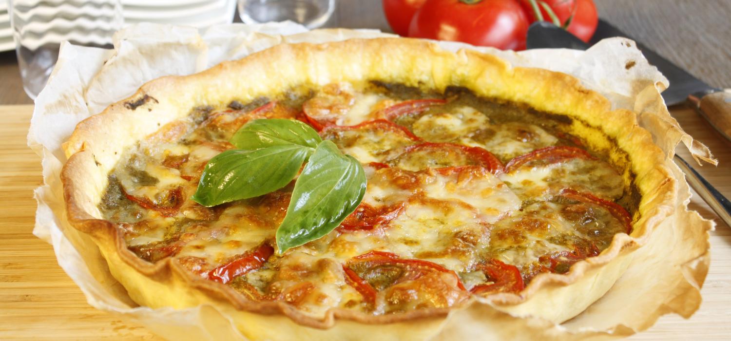 Tarte Tomates Mozzarella Au Basilic Croquons La Vie