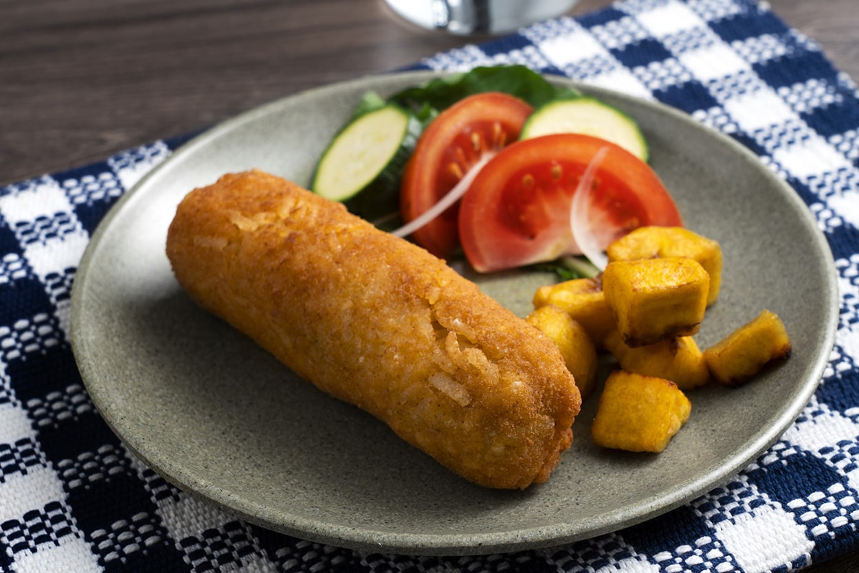 Croquetas con molde de arroz