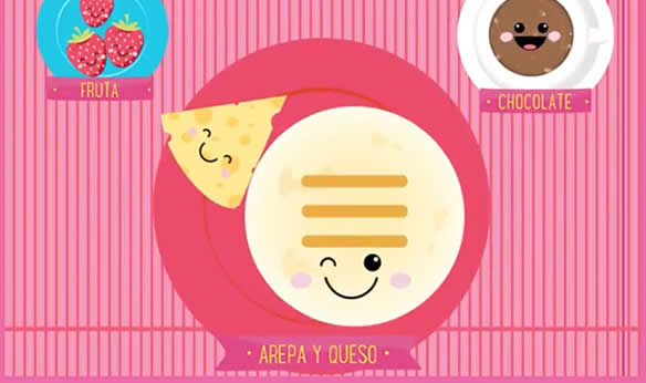 Arepa con queso