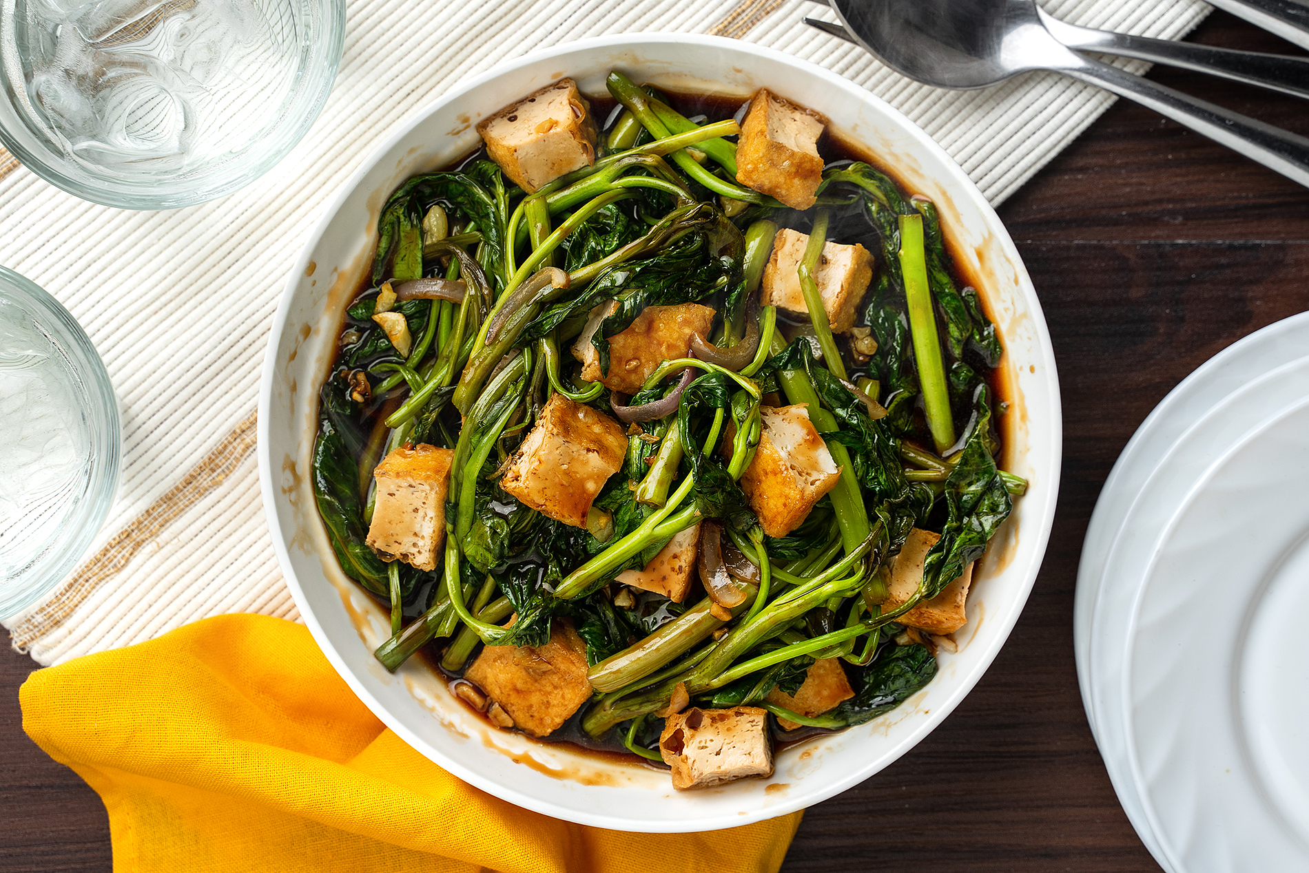 Oystar Kangkong with Tofu | | Maggi