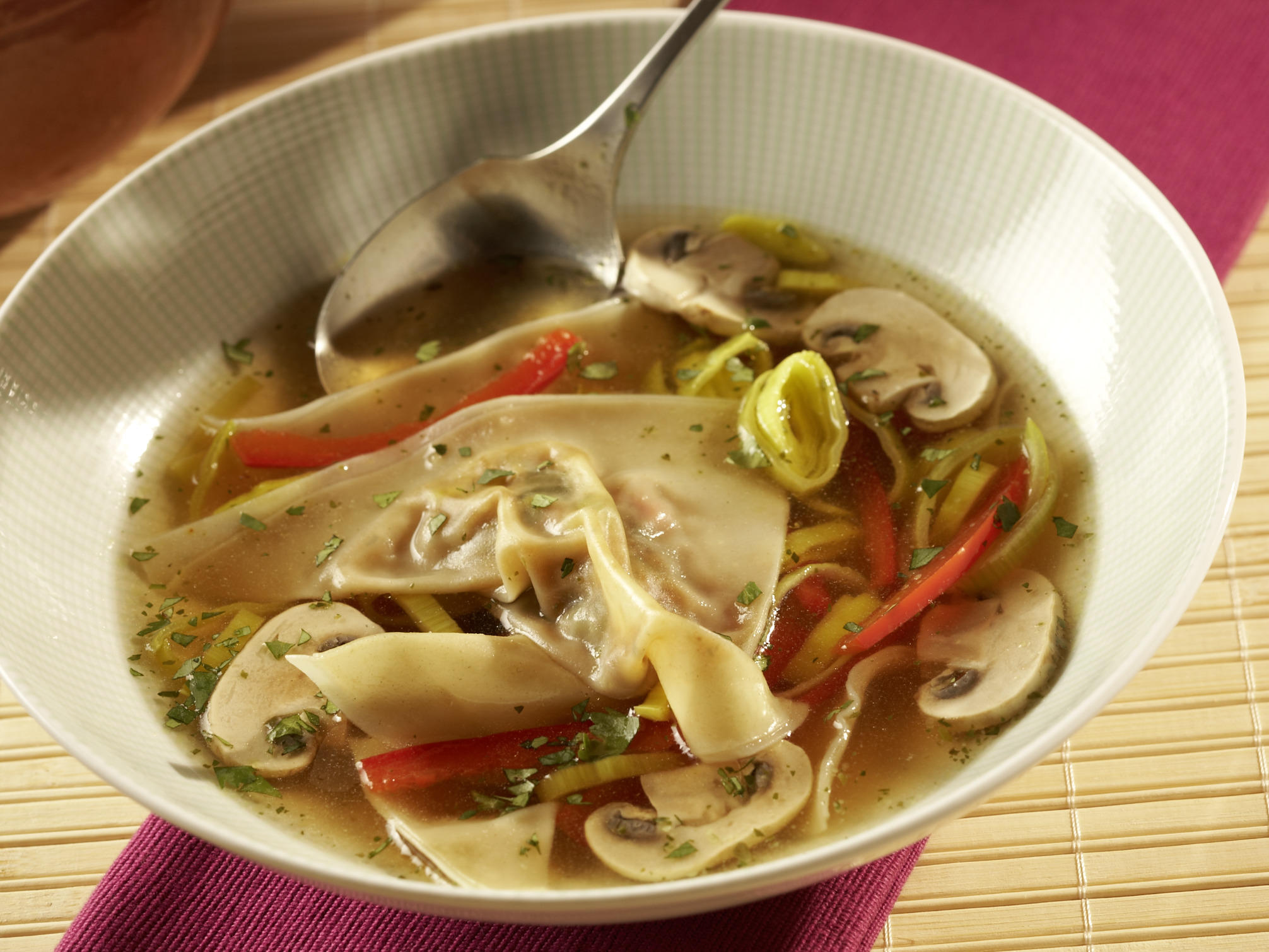 Chinesische Wantan Suppe Maggi De