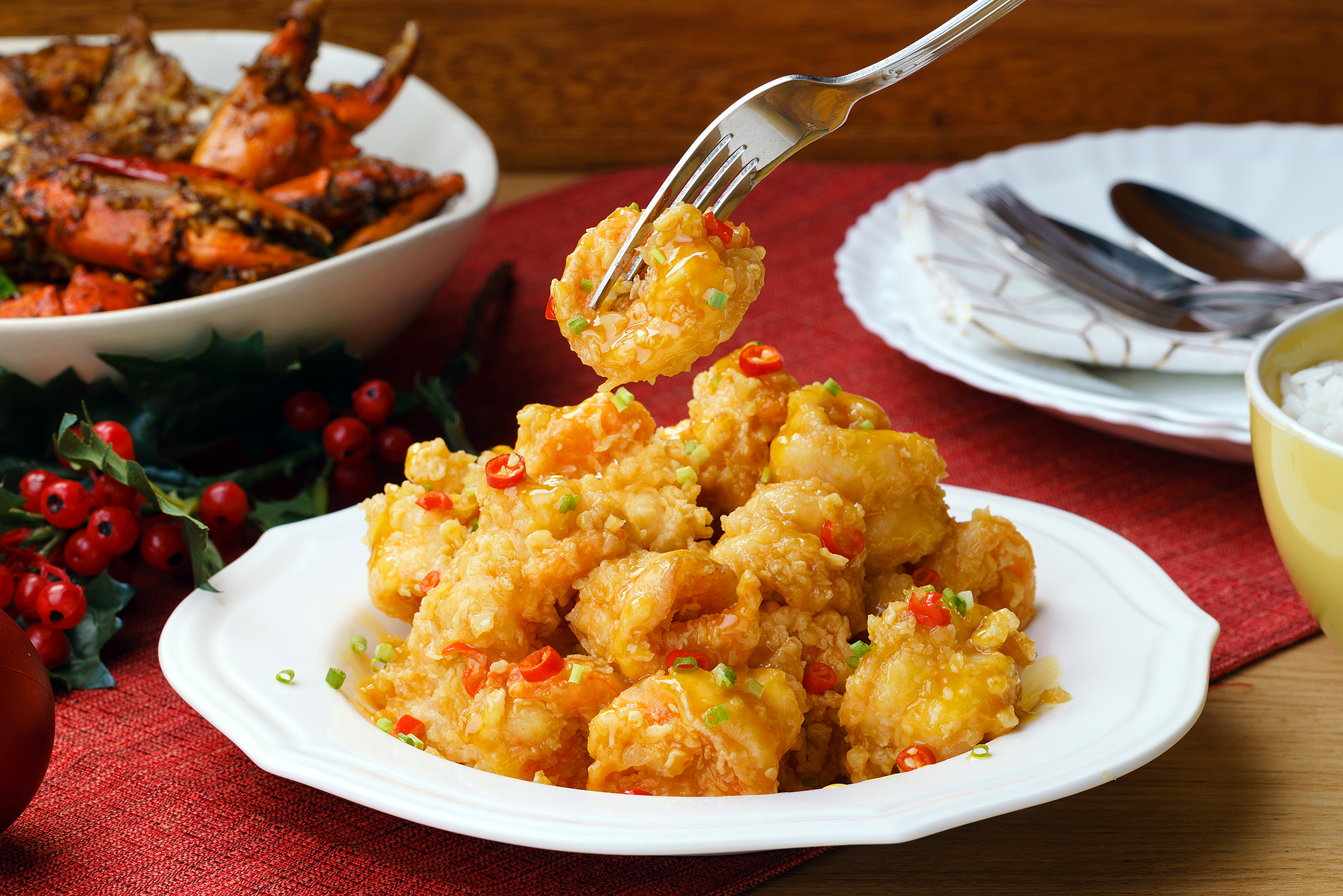 Salted Egg Shrimps Maggi