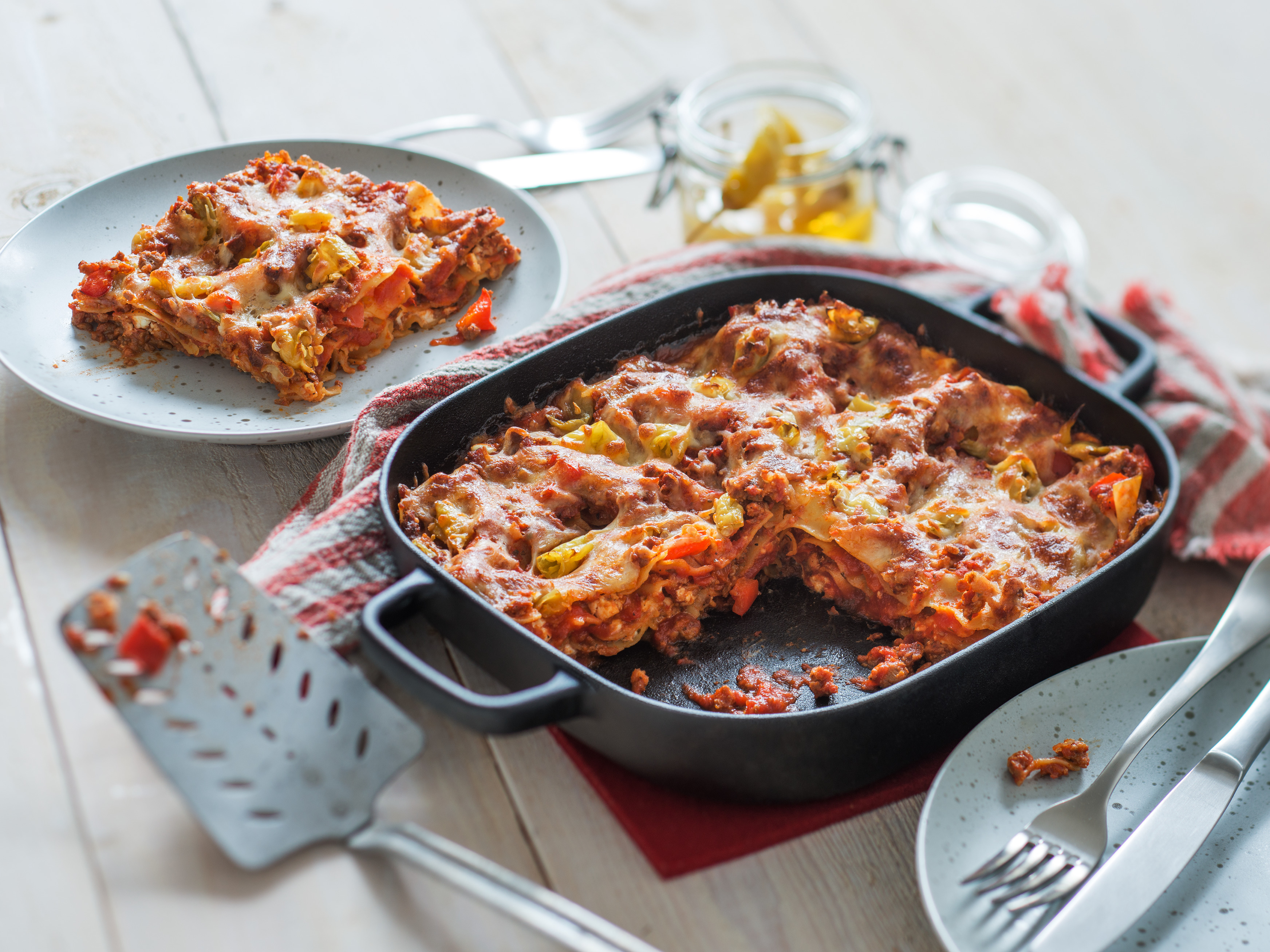 Pikante Lasagne Mit Paprika Und Feta Maggi De