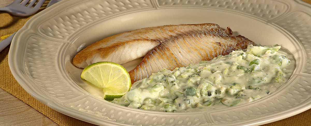 Filé De Peixe Com Purê De Brócolis Nutren Senior Receitas Nestlé