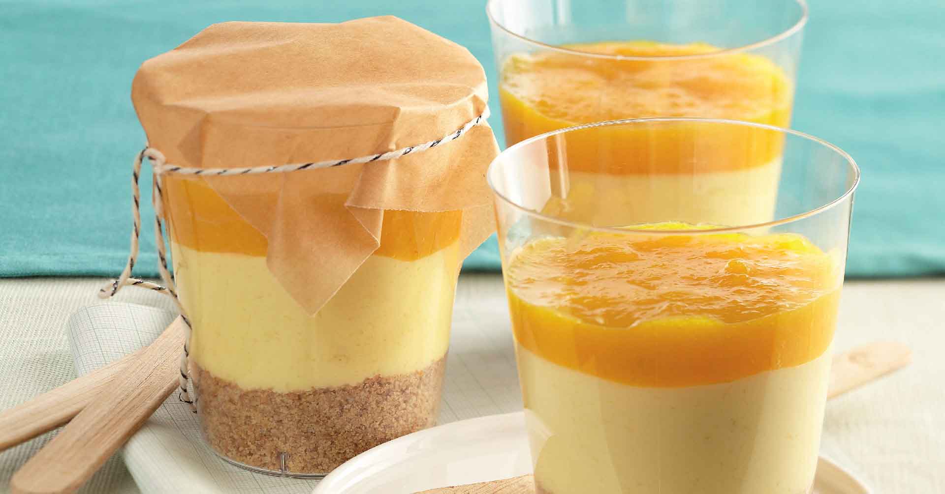 Vasitos Caseros De Cheesecake Con Mango | Recetas Nestlé