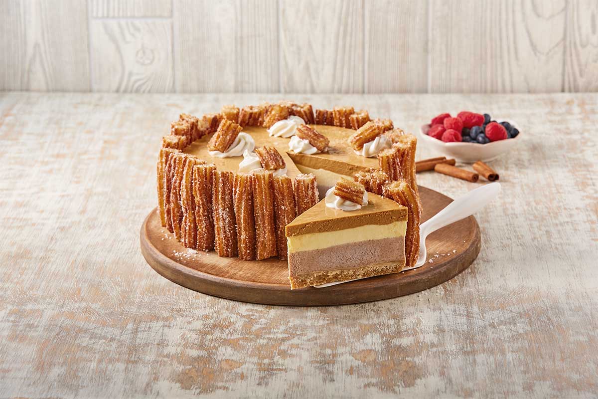 Pastel helado de churros y dulce de leche Recetas Nestlé