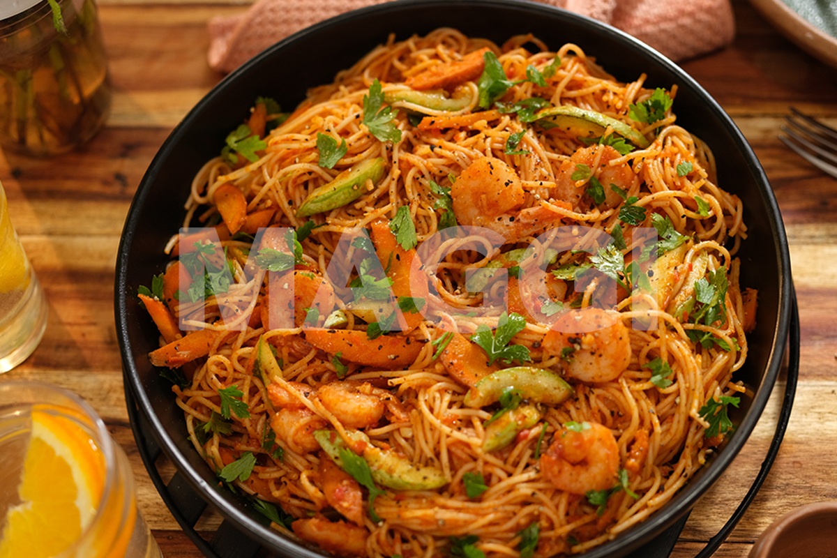 Spaghetti Ö la Prawn. | Maggi