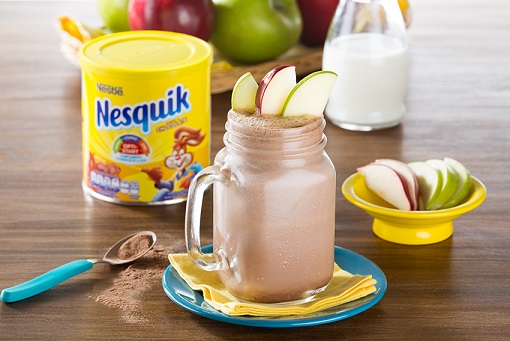como hacer licuado de manzana