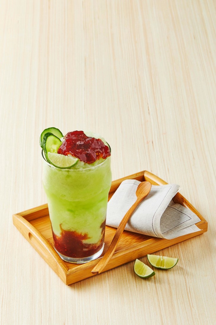 Frappé de pepino con limón