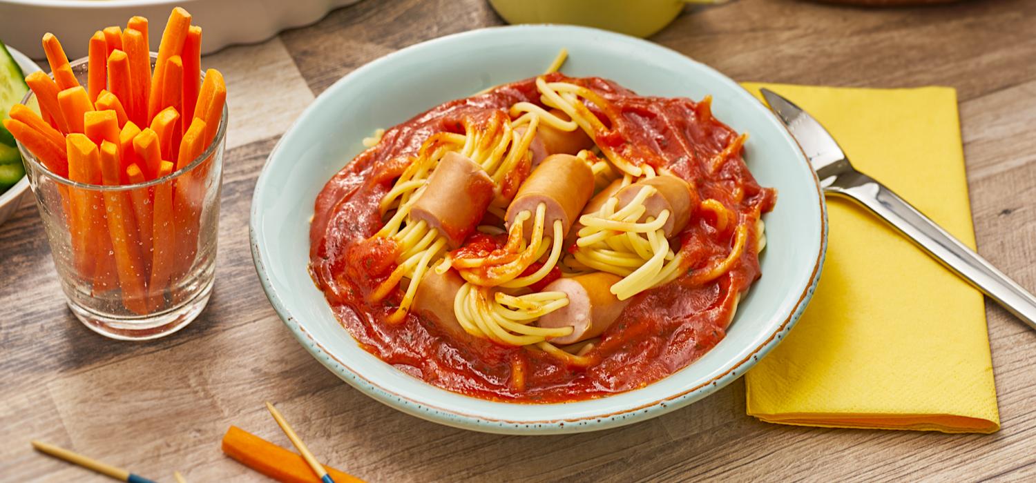 Spaghetti Im Wurstchengurtel Maggi De