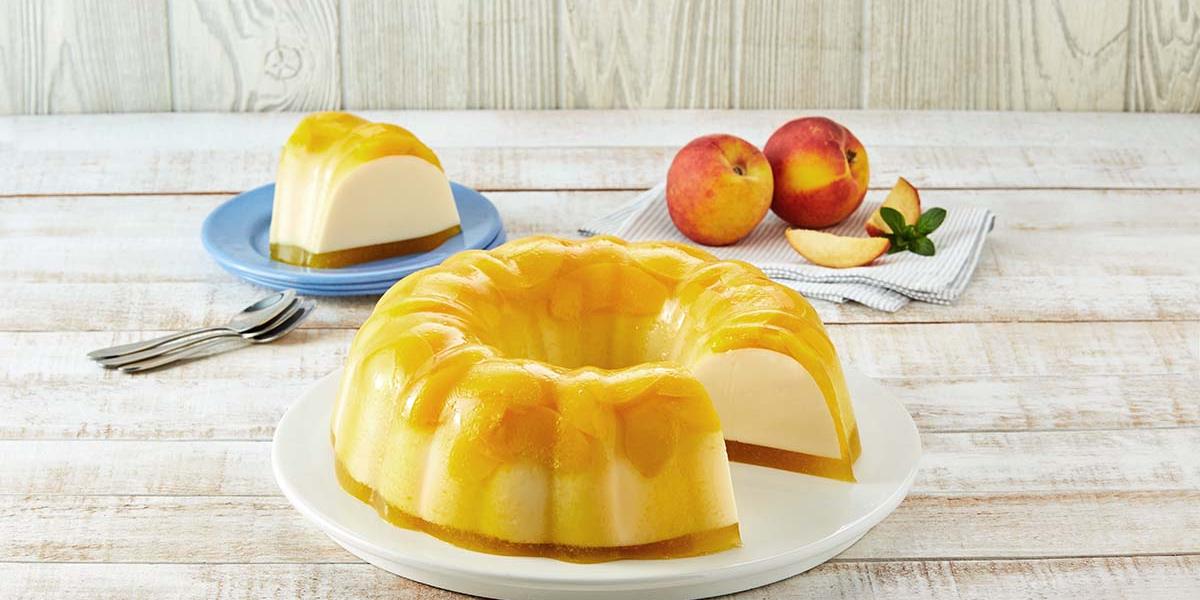 Gelatina flotante de durazno deslactosada Recetas Nestlé