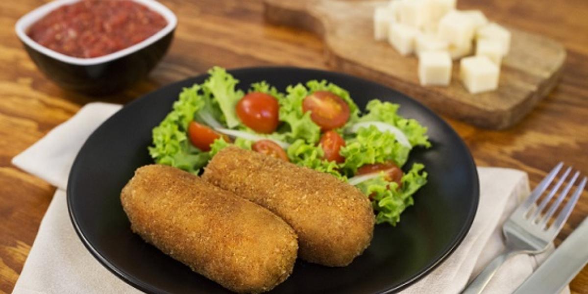 Croquetas de papa con pollo