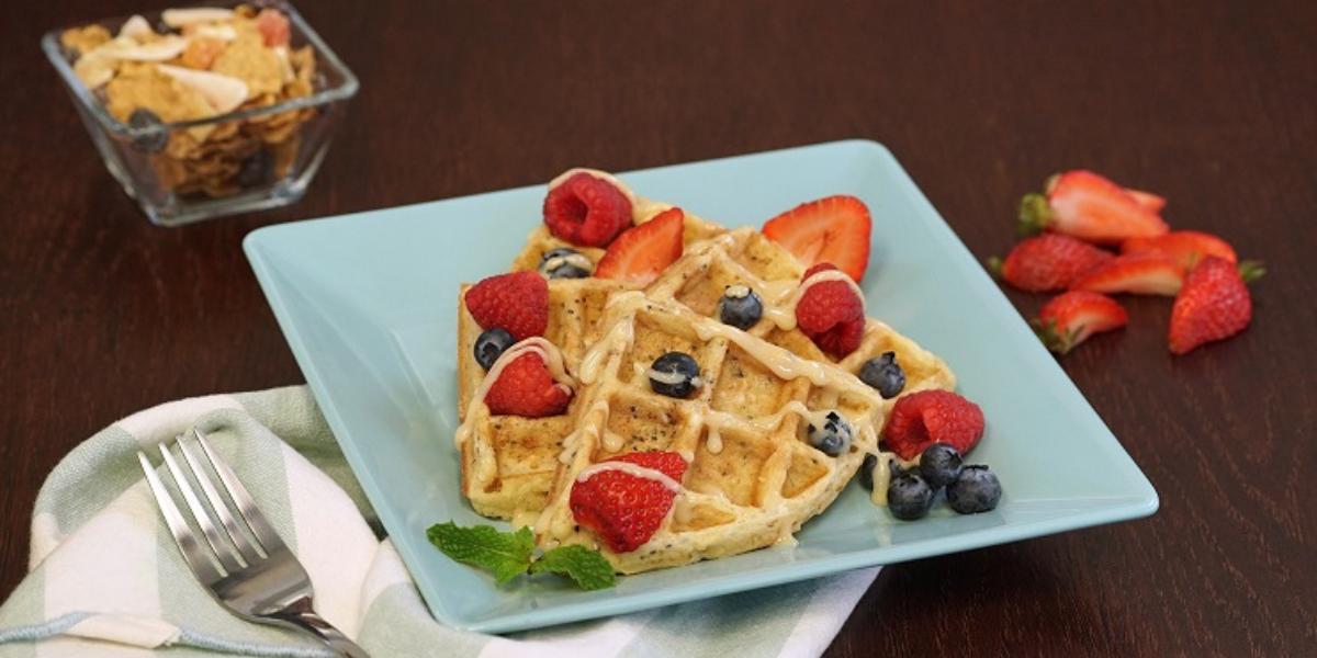 Waffles de cereal con fruta Recetas Nestlé