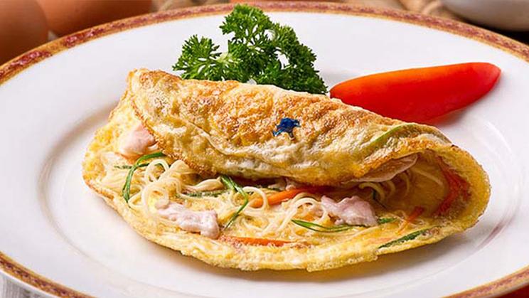 Noodle Omelette using Jumbo Chicken Cube by Maggi Sri Lanka