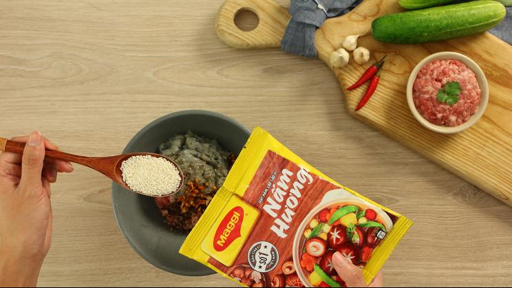 Canh Dưa Leo Dồn Tôm Thịt
