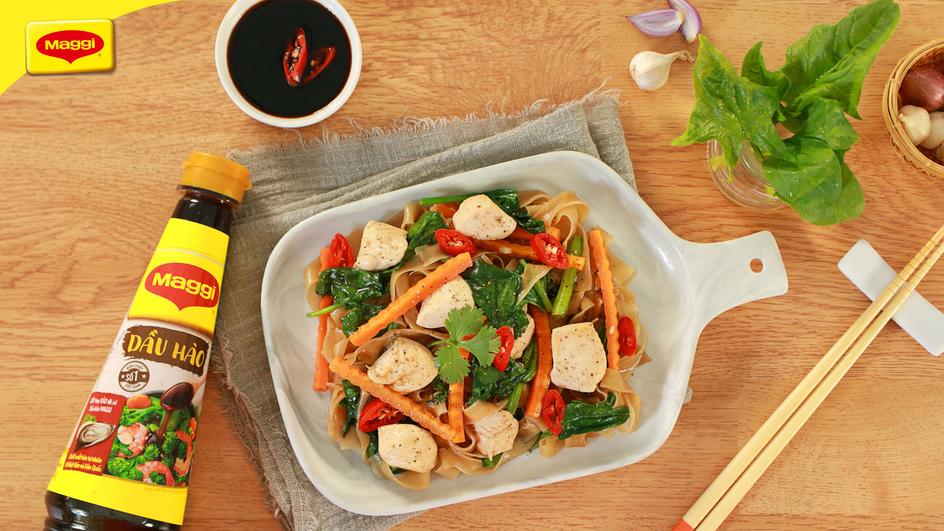 Bánh Đa Xào Thịt Gà