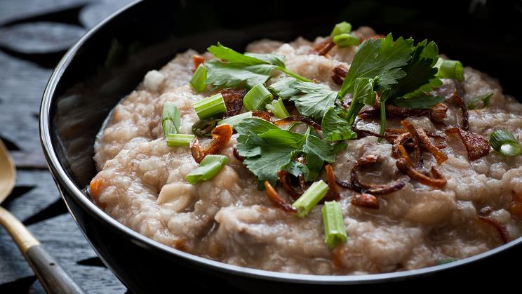 bubur lambuk daging langkah daripada