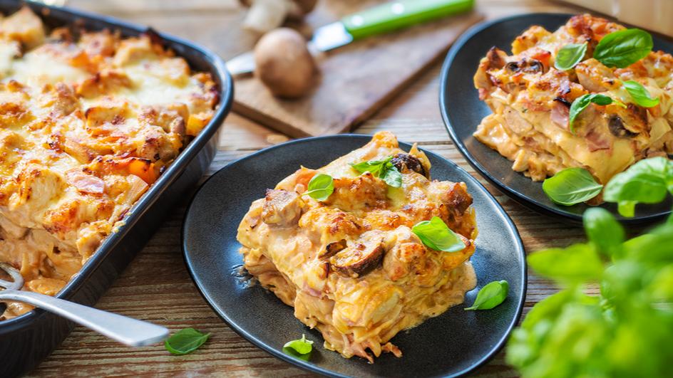 Lasagne mit Hähnchenbrust und Champignons | maggi.de