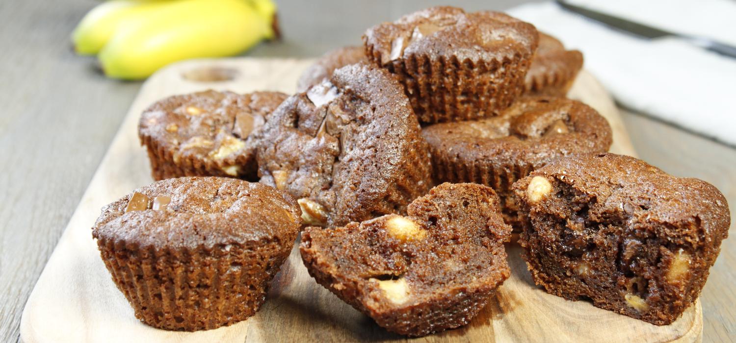 Muffins Chocolat Amandes Banane Nestle Dessert