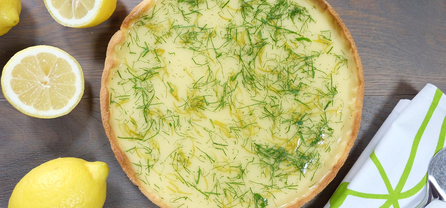 Tarte Au Citron Gelee Au Citron Vert Et Menthe Nestle