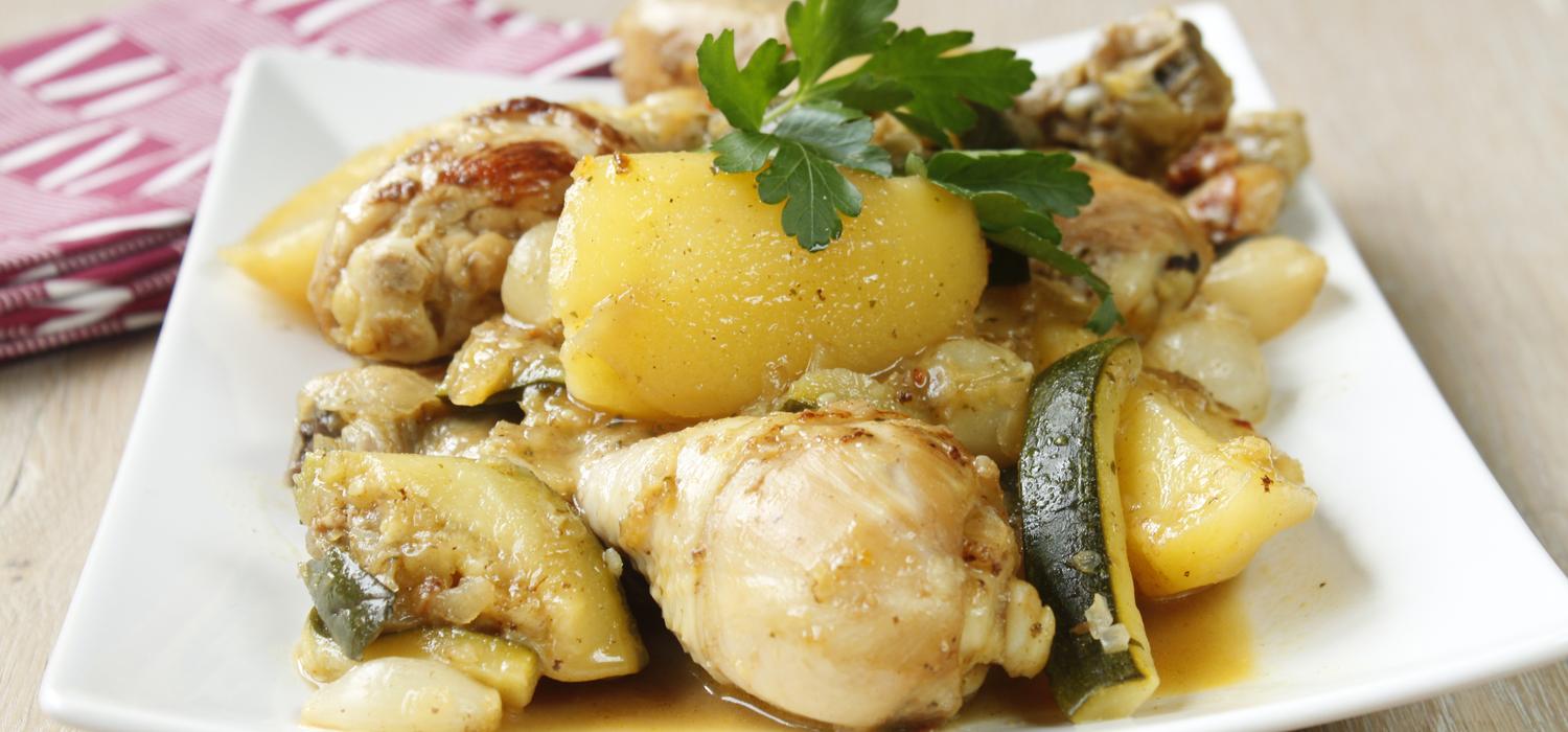 Tajine de poulet aux pommes de terre et citron confit Croquons la vie
