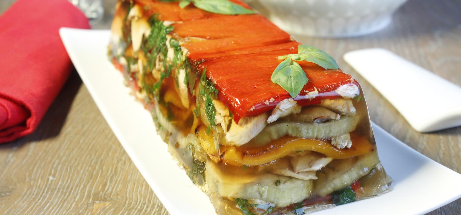 Terrine de poulet à la méridionale en gelée MAGGI