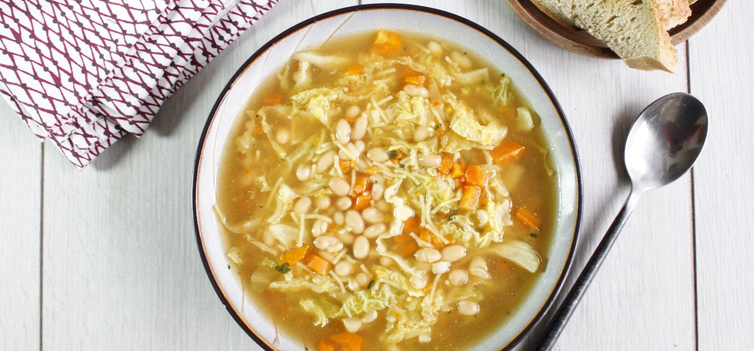 Bouillon de légumes vermicelles BIO, haricots et petits légumes