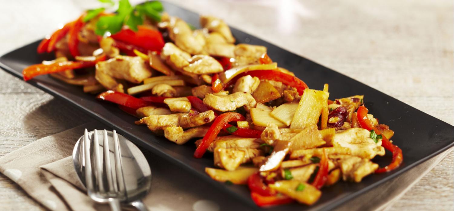 Poulet aux pousses de bambou et noix de cajou MAGGI