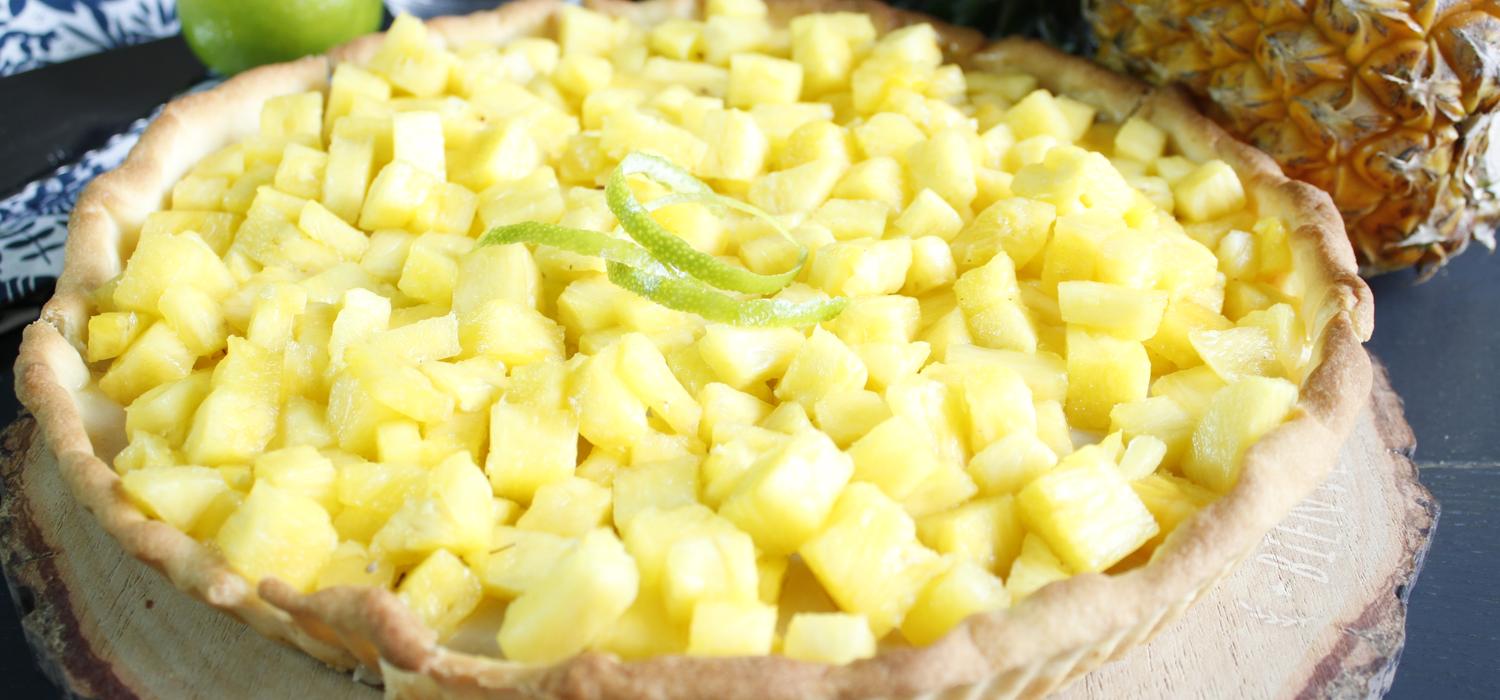 Tarte Ananas Coco Vegan Lait Concentré Sucré
