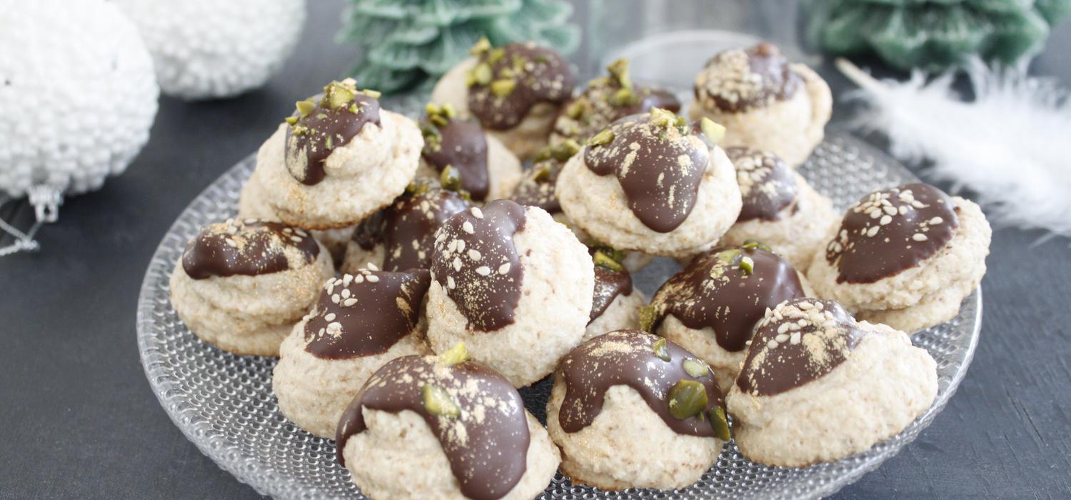 Rochers coco chocolat de Noël vegan Lait Concentré Sucré