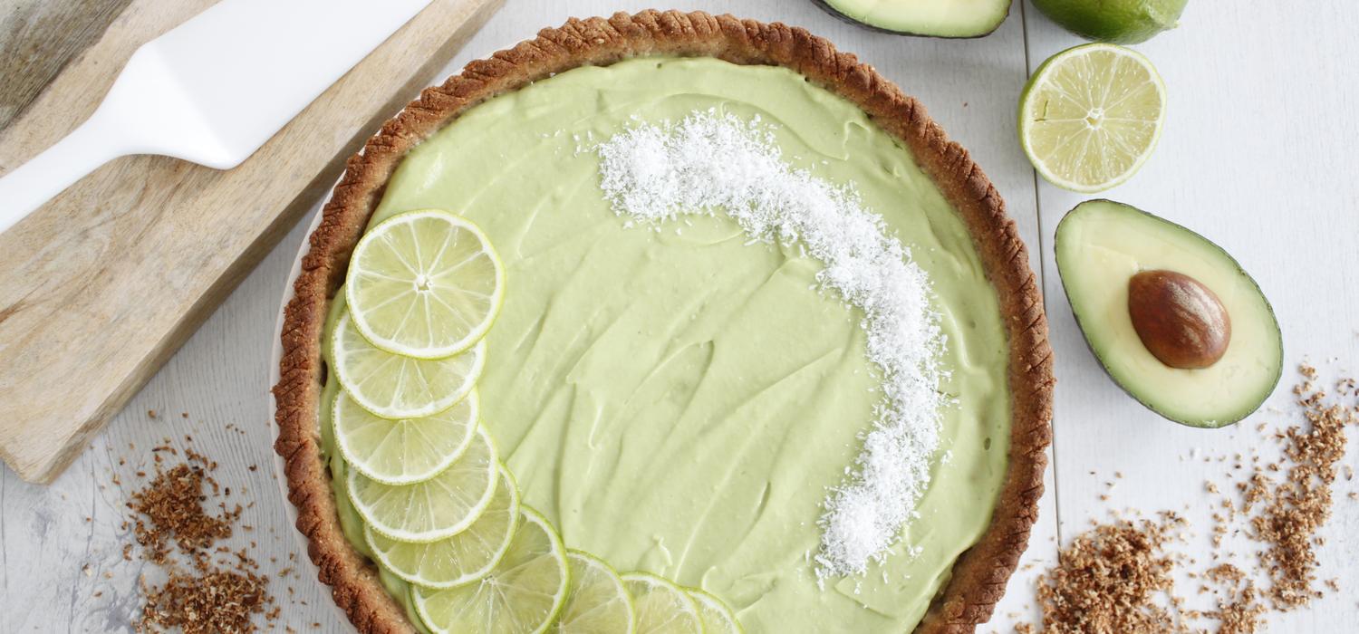 Tarte Coco Avocat Citron Vert Vegan Lait Concentre Sucre