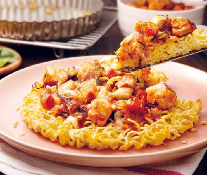 Oven Baked Cheesy Chicken Noodles Recipe Maggi Malaysia