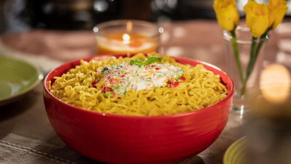 Cheesy Italiano MAGGI Noodles Recipe, How to Make Cheesy Italiano MAGGI