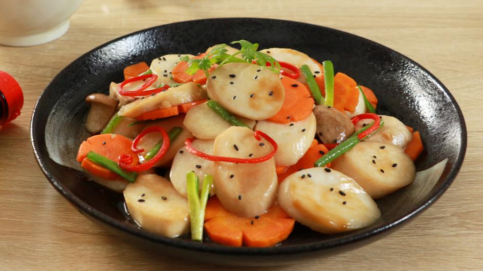Nấm Đùi Gà Xào Mè Đen
